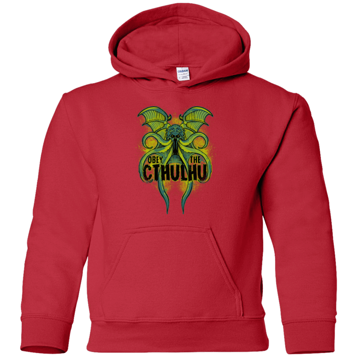 Sweatshirts Red / YS Obey the Cthulhu Neon Youth Hoodie