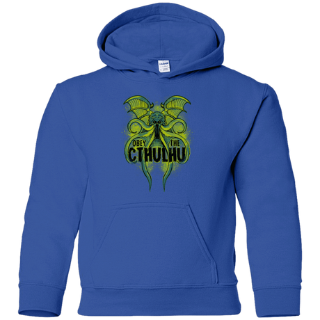 Sweatshirts Royal / YS Obey the Cthulhu Neon Youth Hoodie