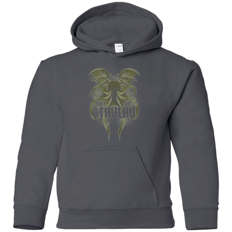 Sweatshirts Charcoal / YS Obey the Cthulhu Youth Hoodie