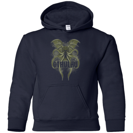 Sweatshirts Navy / YS Obey the Cthulhu Youth Hoodie