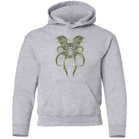 Sweatshirts Sport Grey / YS Obey the Cthulhu Youth Hoodie
