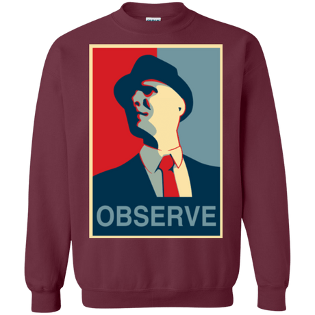 Sweatshirts Maroon / Small Observe Crewneck Sweatshirt
