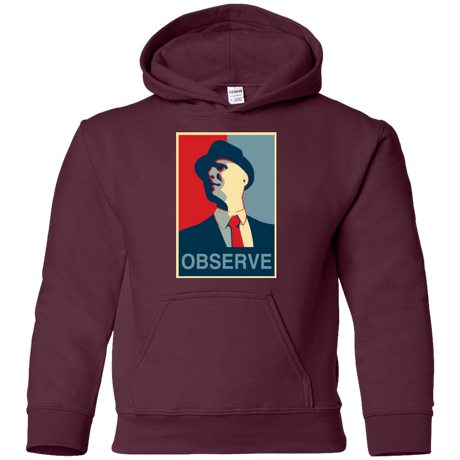 Sweatshirts Maroon / YS Observe Youth Hoodie