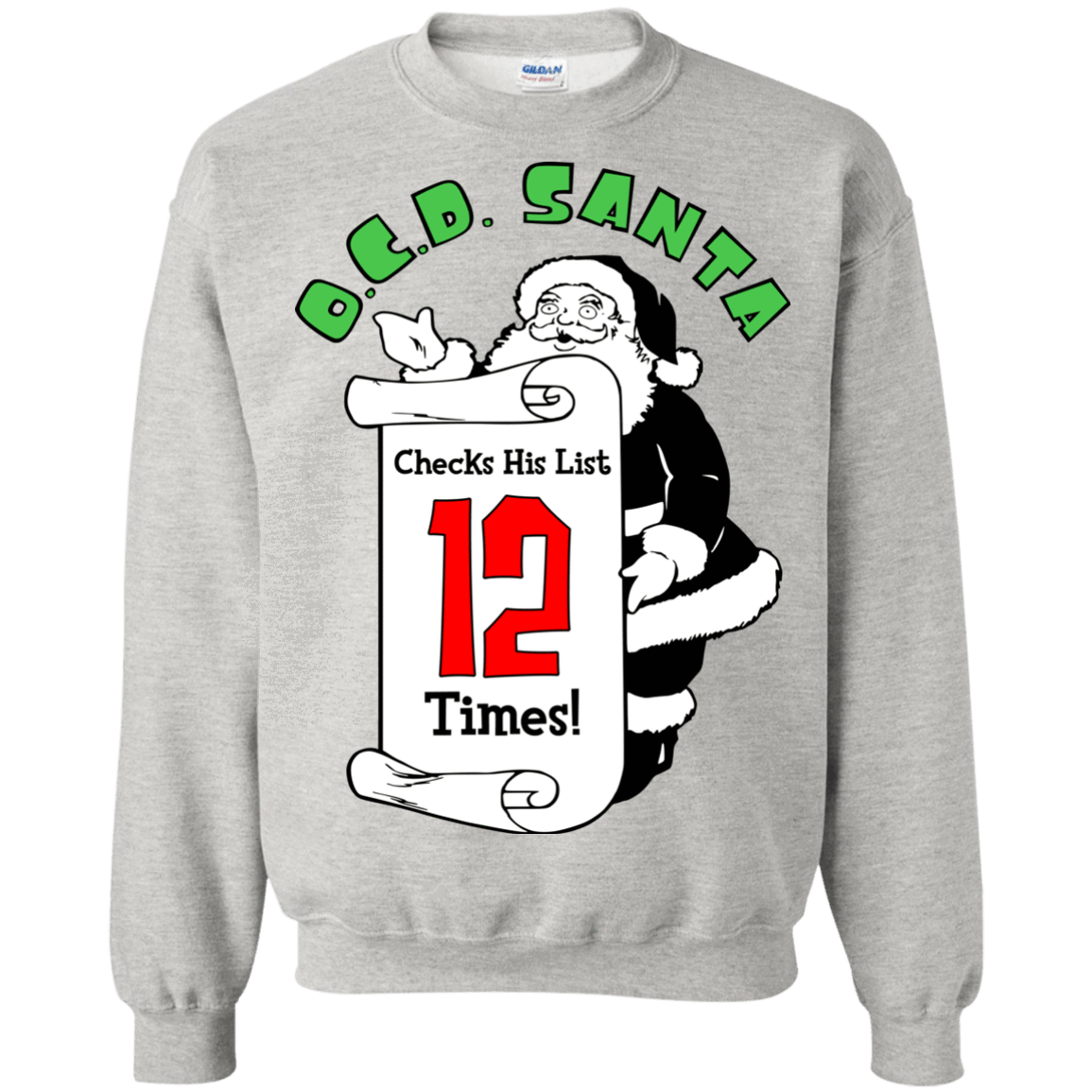 Sweatshirts Ash / Small OCD Santa Crewneck Sweatshirt