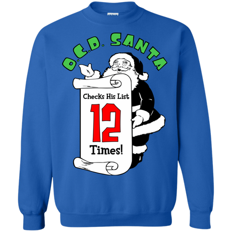 Sweatshirts Royal / Small OCD Santa Crewneck Sweatshirt