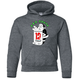 Sweatshirts Dark Heather / YS OCD Santa Youth Hoodie