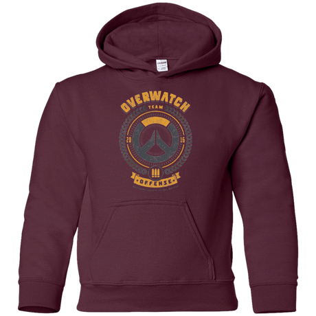 Sweatshirts Maroon / YS Offense Team Youth Hoodie