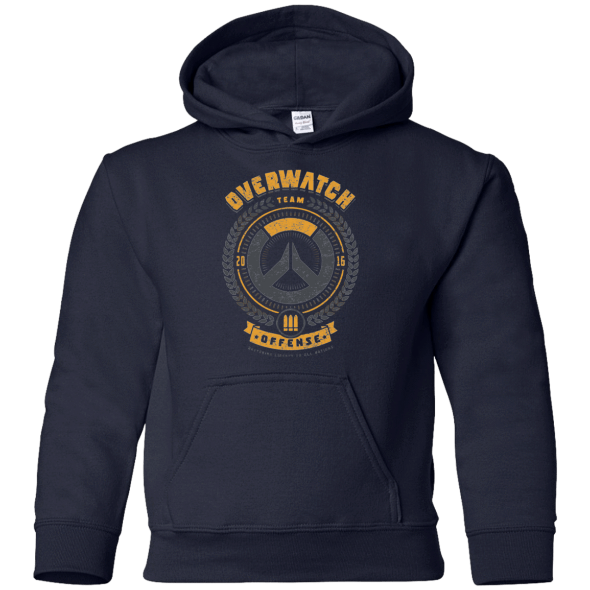 Sweatshirts Navy / YS Offense Team Youth Hoodie