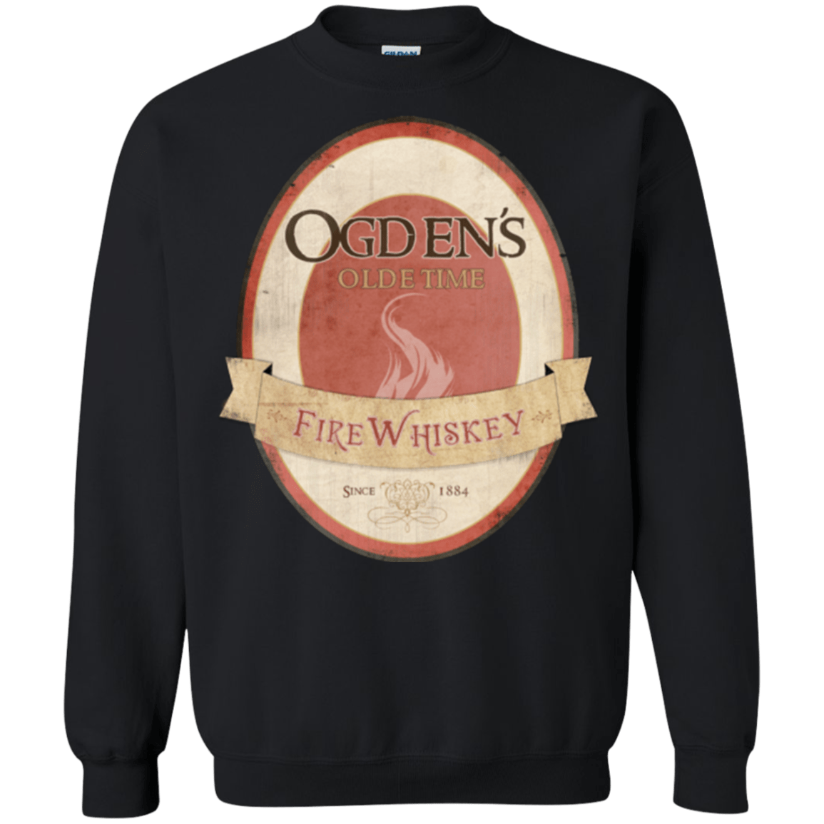 Sweatshirts Black / Small Ogdens Fire Whiskey Crewneck Sweatshirt