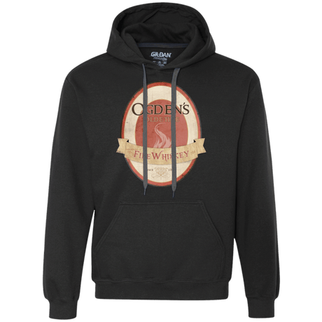 Sweatshirts Black / Small Ogdens Fire Whiskey Premium Fleece Hoodie