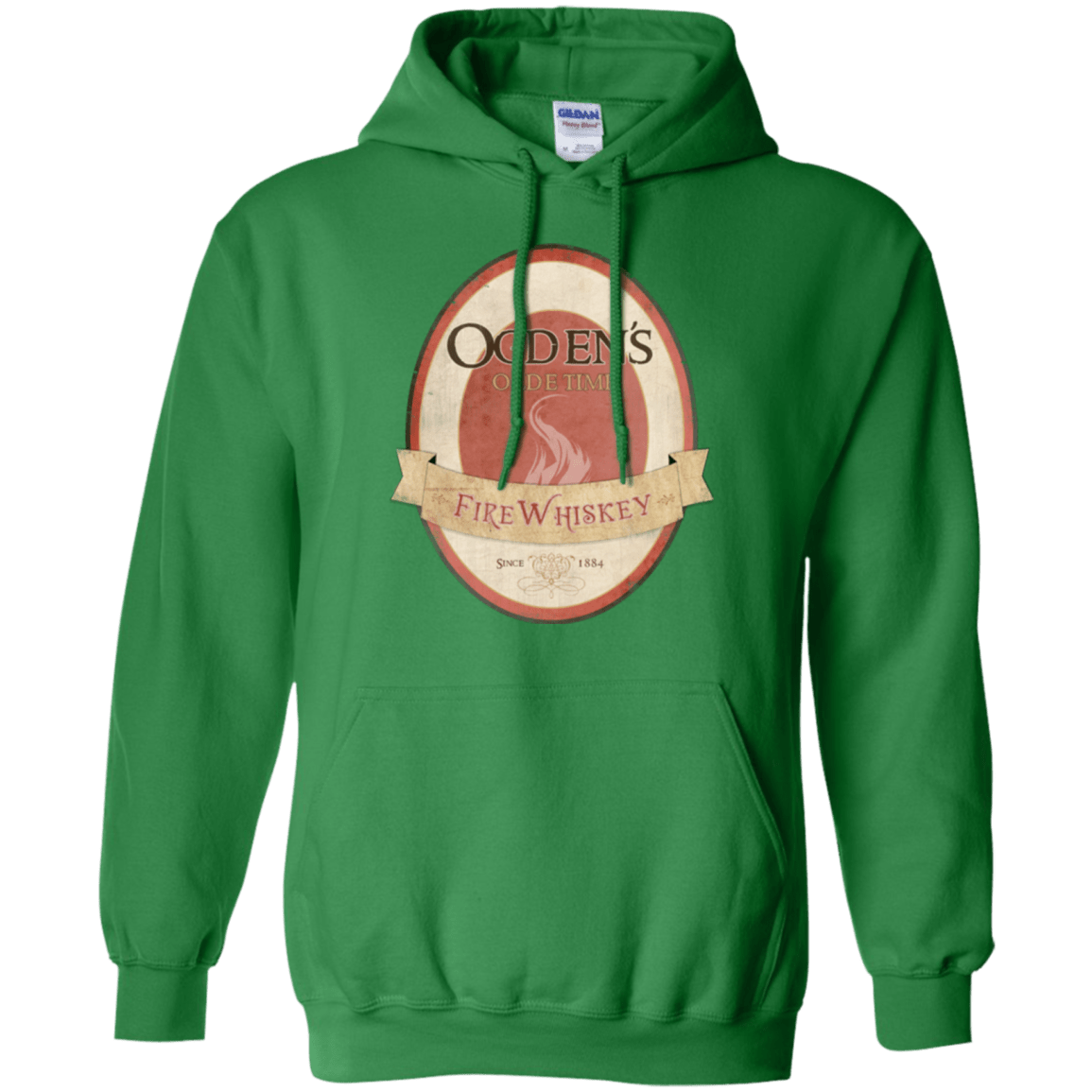 Sweatshirts Irish Green / Small Ogdens Fire Whiskey Pullover Hoodie