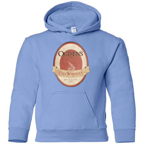 Sweatshirts Carolina Blue / YS Ogdens Fire Whiskey Youth Hoodie
