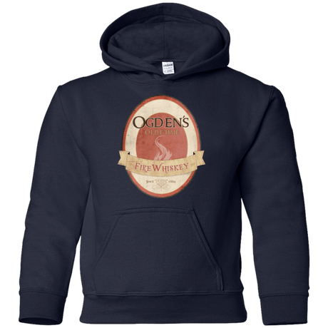 Sweatshirts Navy / YS Ogdens Fire Whiskey Youth Hoodie
