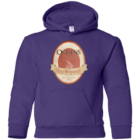 Sweatshirts Purple / YS Ogdens Fire Whiskey Youth Hoodie