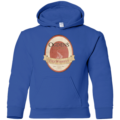 Sweatshirts Royal / YS Ogdens Fire Whiskey Youth Hoodie