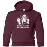 Sweatshirts Maroon / YS OH LAURA Youth Hoodie