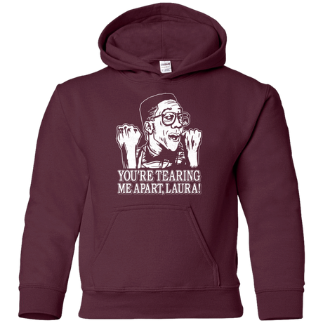 Sweatshirts Maroon / YS OH LAURA Youth Hoodie