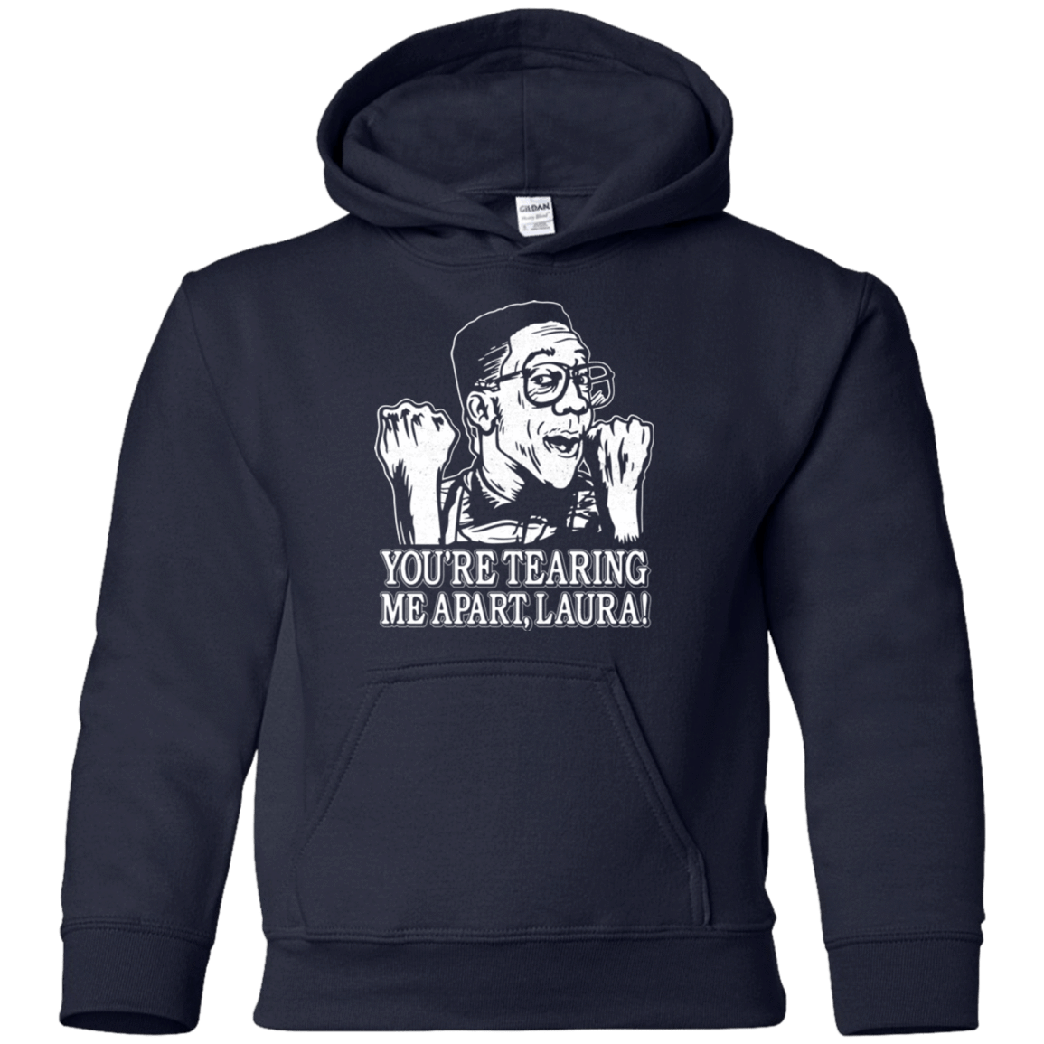 Sweatshirts Navy / YS OH LAURA Youth Hoodie