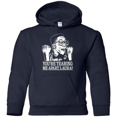 Sweatshirts Navy / YS OH LAURA Youth Hoodie