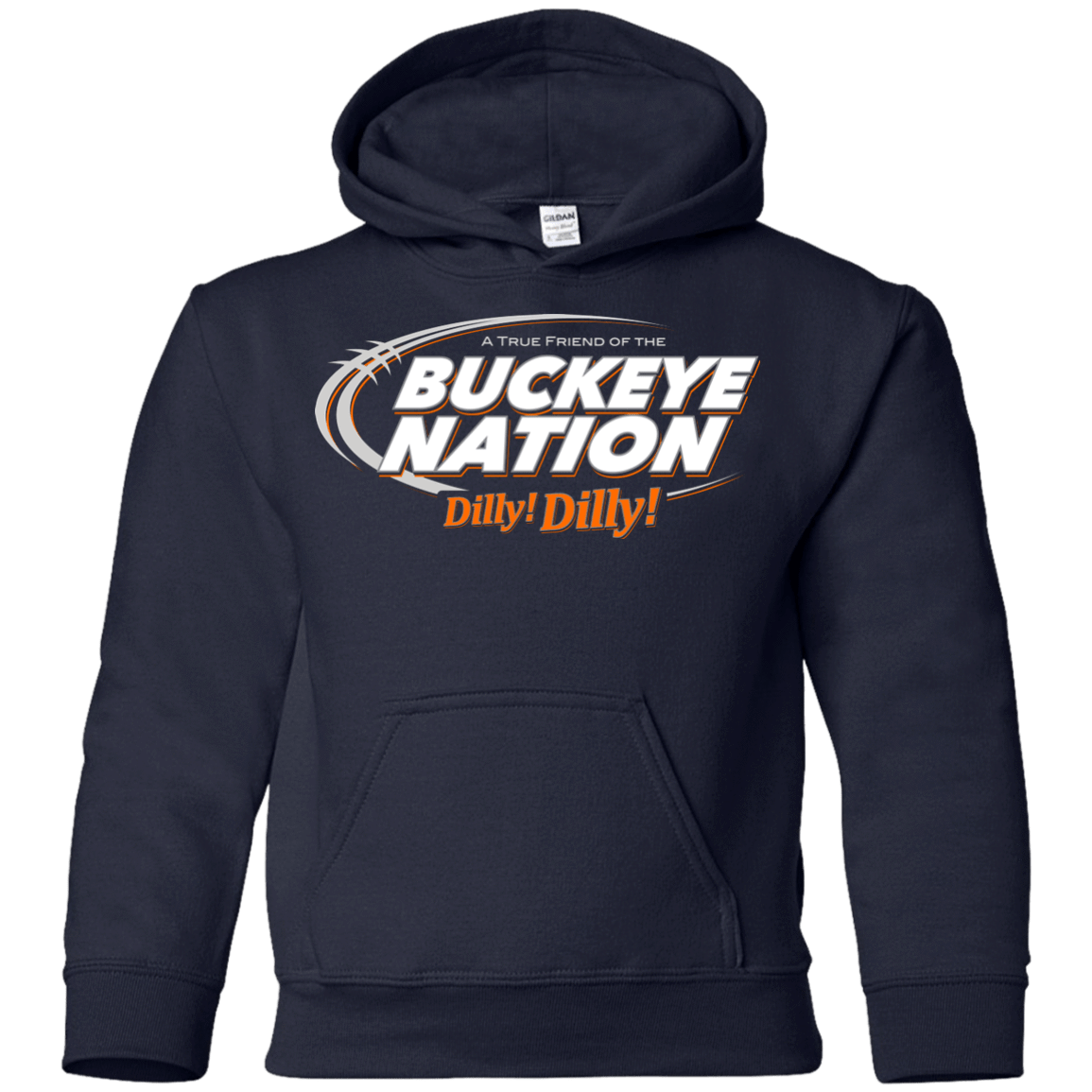 Sweatshirts Navy / YS Ohio State Dilly Dilly Youth Hoodie