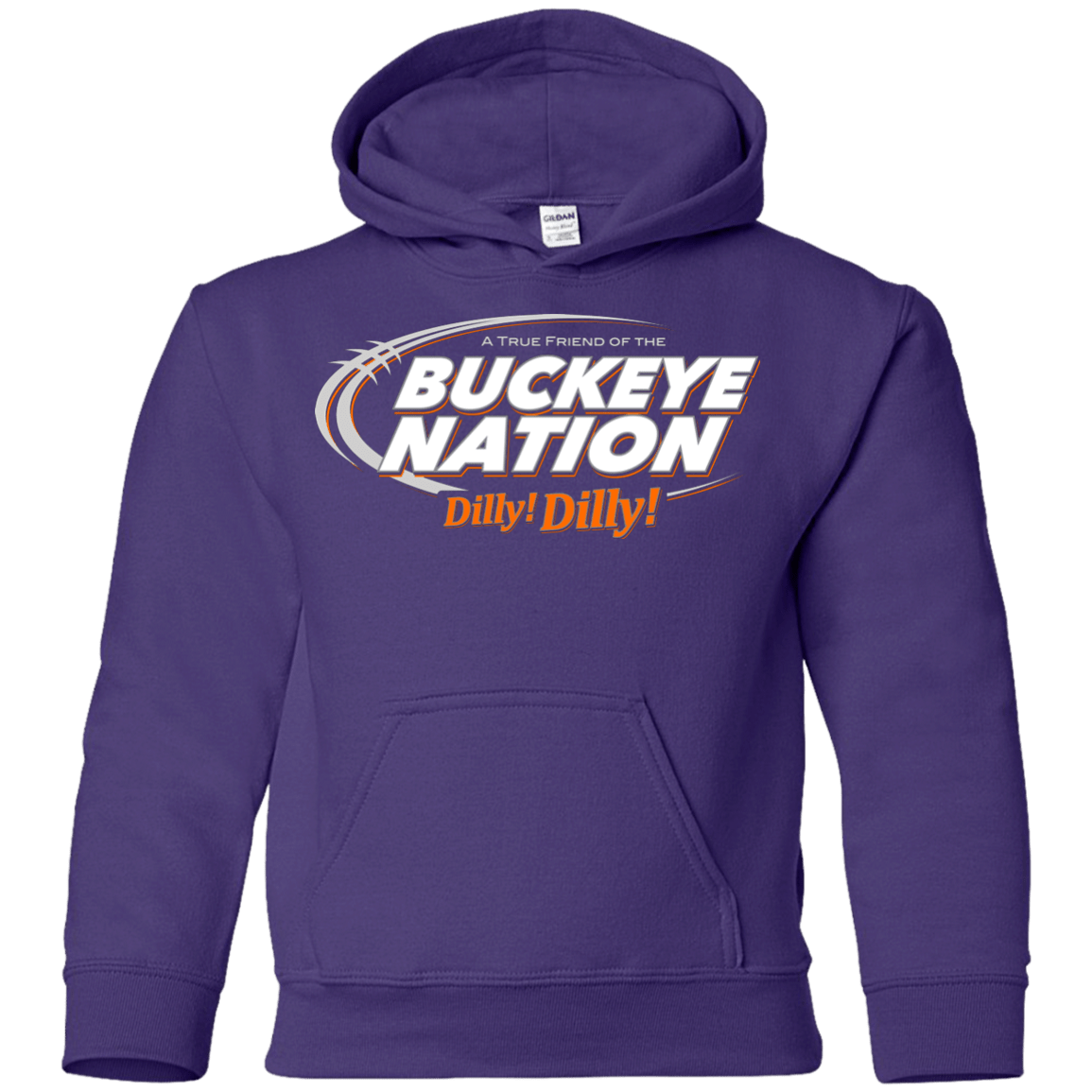 Sweatshirts Purple / YS Ohio State Dilly Dilly Youth Hoodie