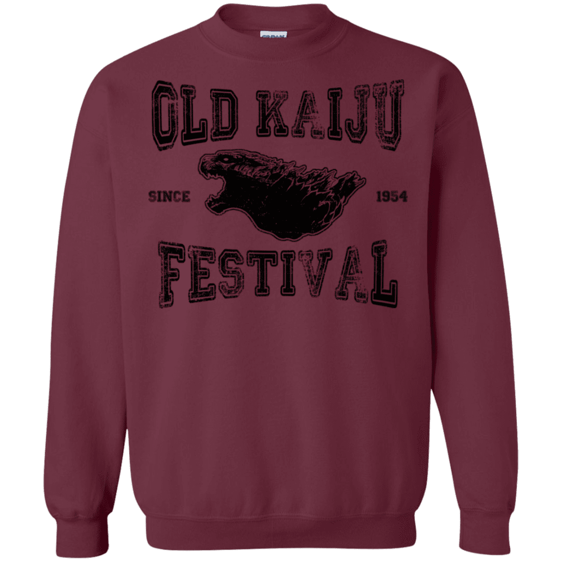 Sweatshirts Maroon / S Old Kaiju Festival Crewneck Sweatshirt