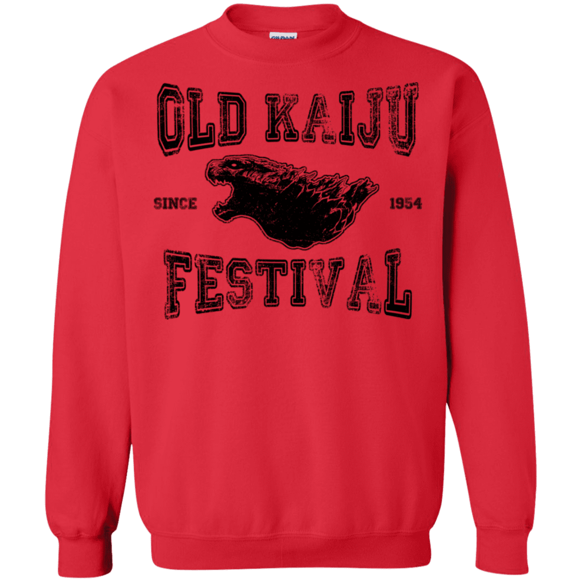 Sweatshirts Red / S Old Kaiju Festival Crewneck Sweatshirt