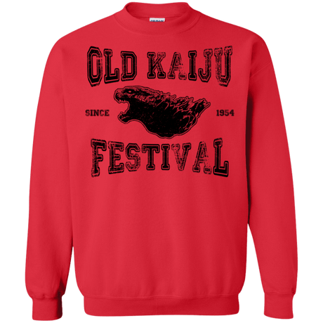 Sweatshirts Red / S Old Kaiju Festival Crewneck Sweatshirt