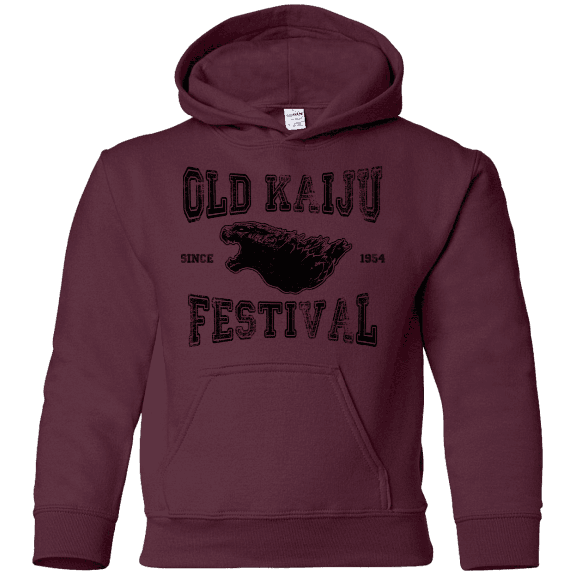 Sweatshirts Maroon / YS Old Kaiju Festival Youth Hoodie