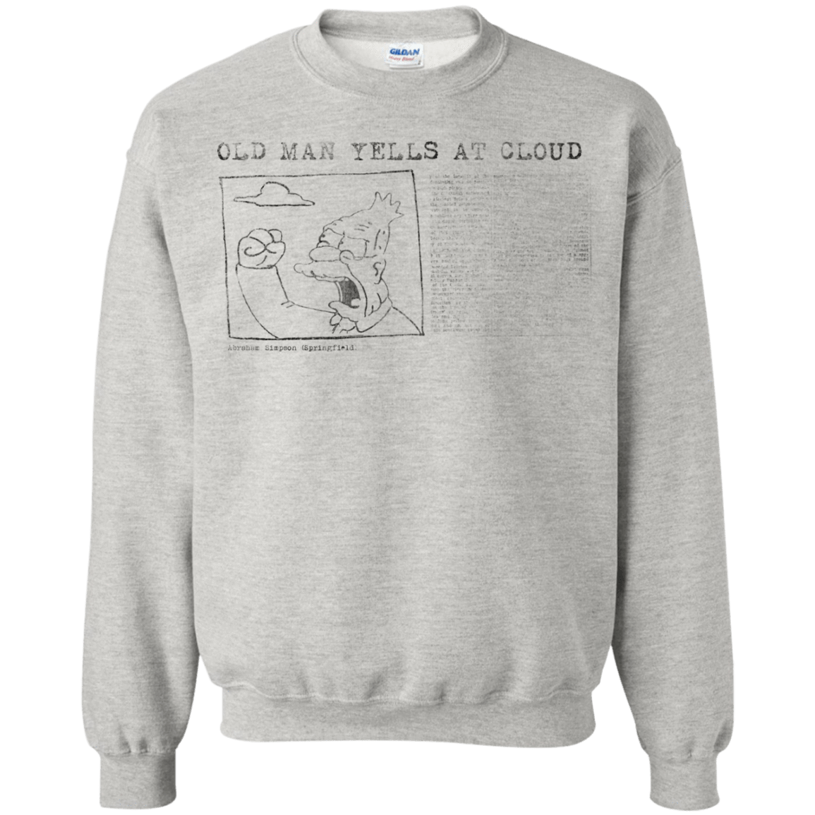 Sweatshirts Ash / Small Old Man Crewneck Sweatshirt