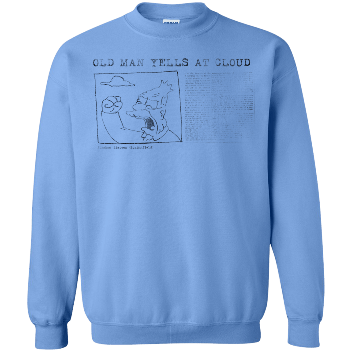 Sweatshirts Carolina Blue / Small Old Man Crewneck Sweatshirt