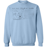 Sweatshirts Light Blue / Small Old Man Crewneck Sweatshirt