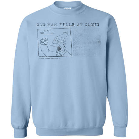 Sweatshirts Light Blue / Small Old Man Crewneck Sweatshirt