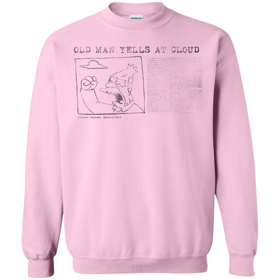 Sweatshirts Light Pink / Small Old Man Crewneck Sweatshirt