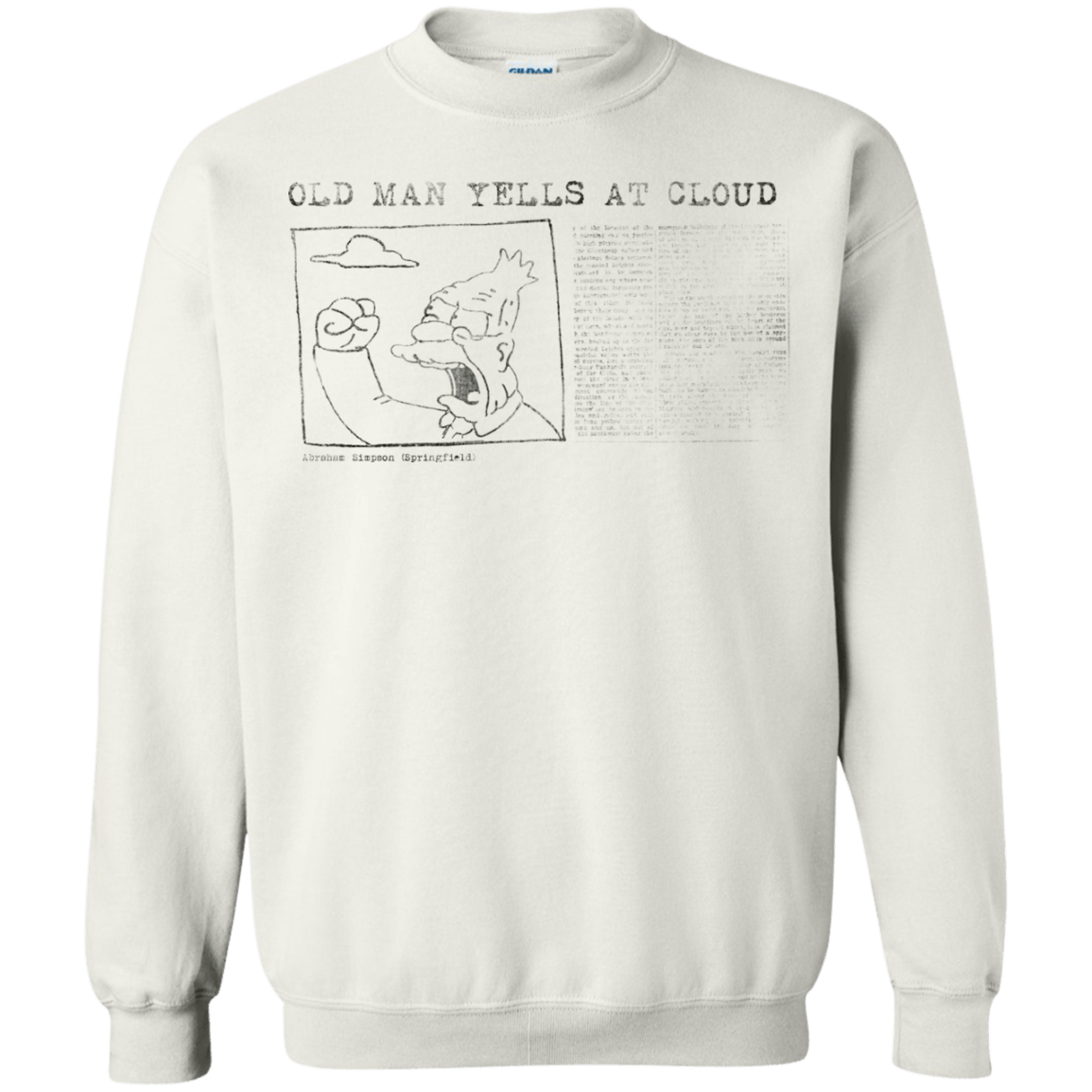 Sweatshirts White / Small Old Man Crewneck Sweatshirt