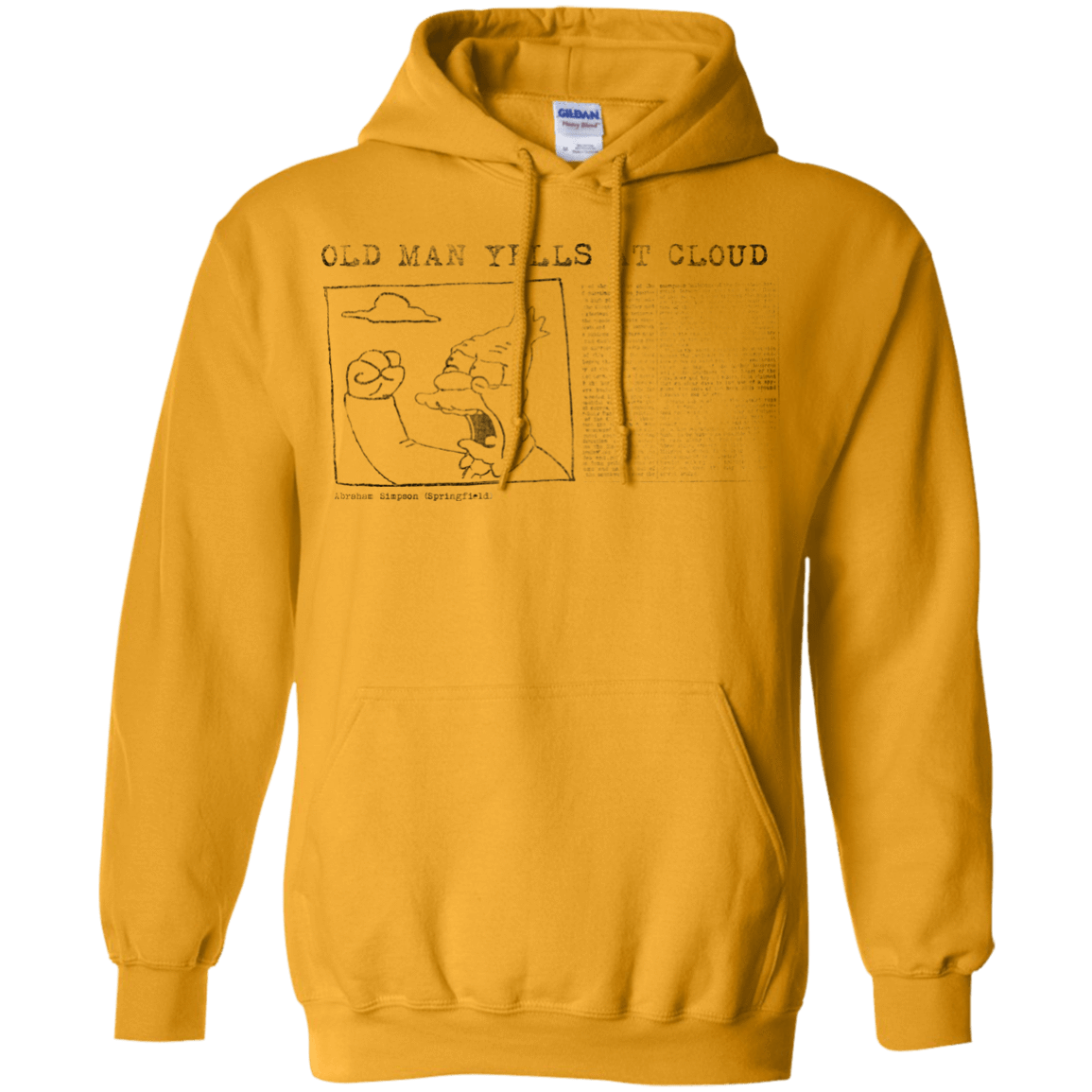 Sweatshirts Gold / Small Old Man Pullover Hoodie