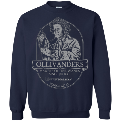 Sweatshirts Navy / Small Ollivanders Fine Wands Crewneck Sweatshirt
