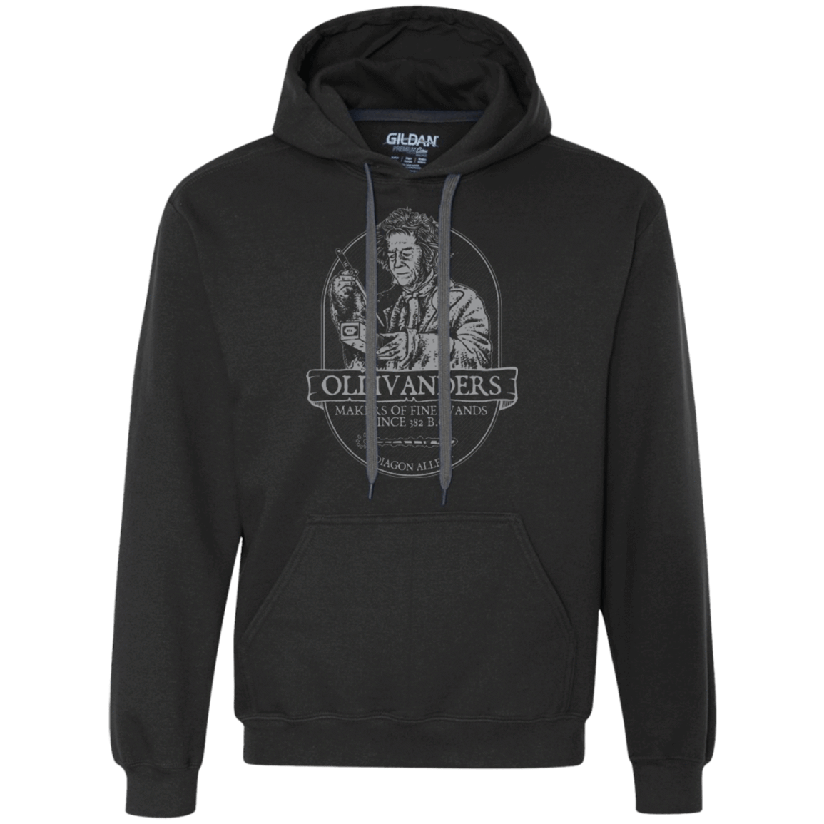 Sweatshirts Black / Small Ollivanders Fine Wands Premium Fleece Hoodie