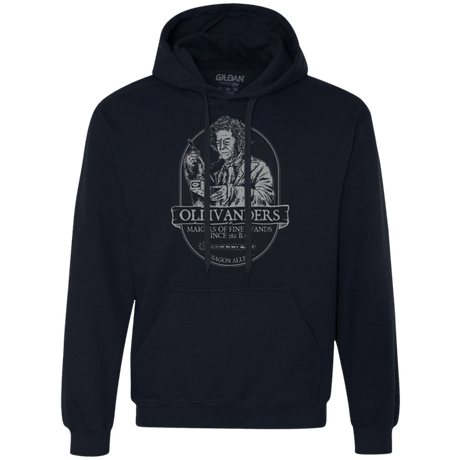 Sweatshirts Navy / Small Ollivanders Fine Wands Premium Fleece Hoodie