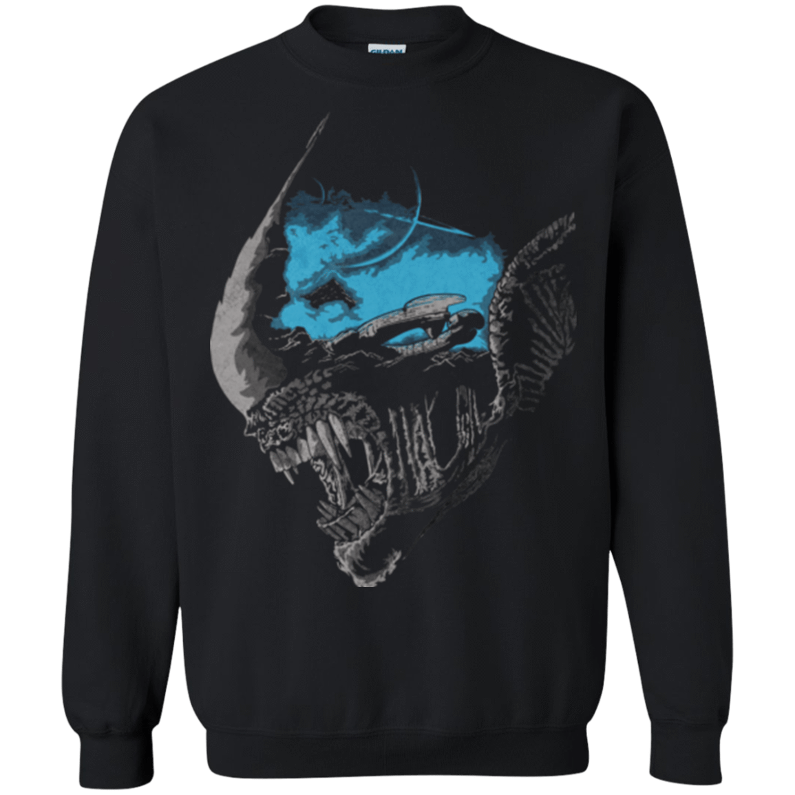 Sweatshirts Black / Small On a Dark Moon Crewneck Sweatshirt
