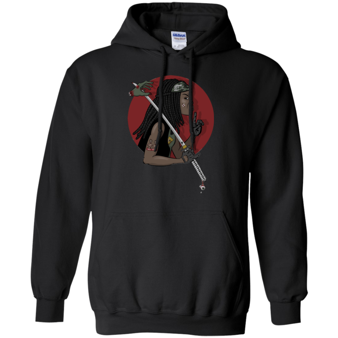 Sweatshirts Black / Small On A Michonne Pullover Hoodie