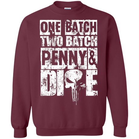 Sweatshirts Maroon / Small One Batch Two Batch Crewneck Sweatshirt