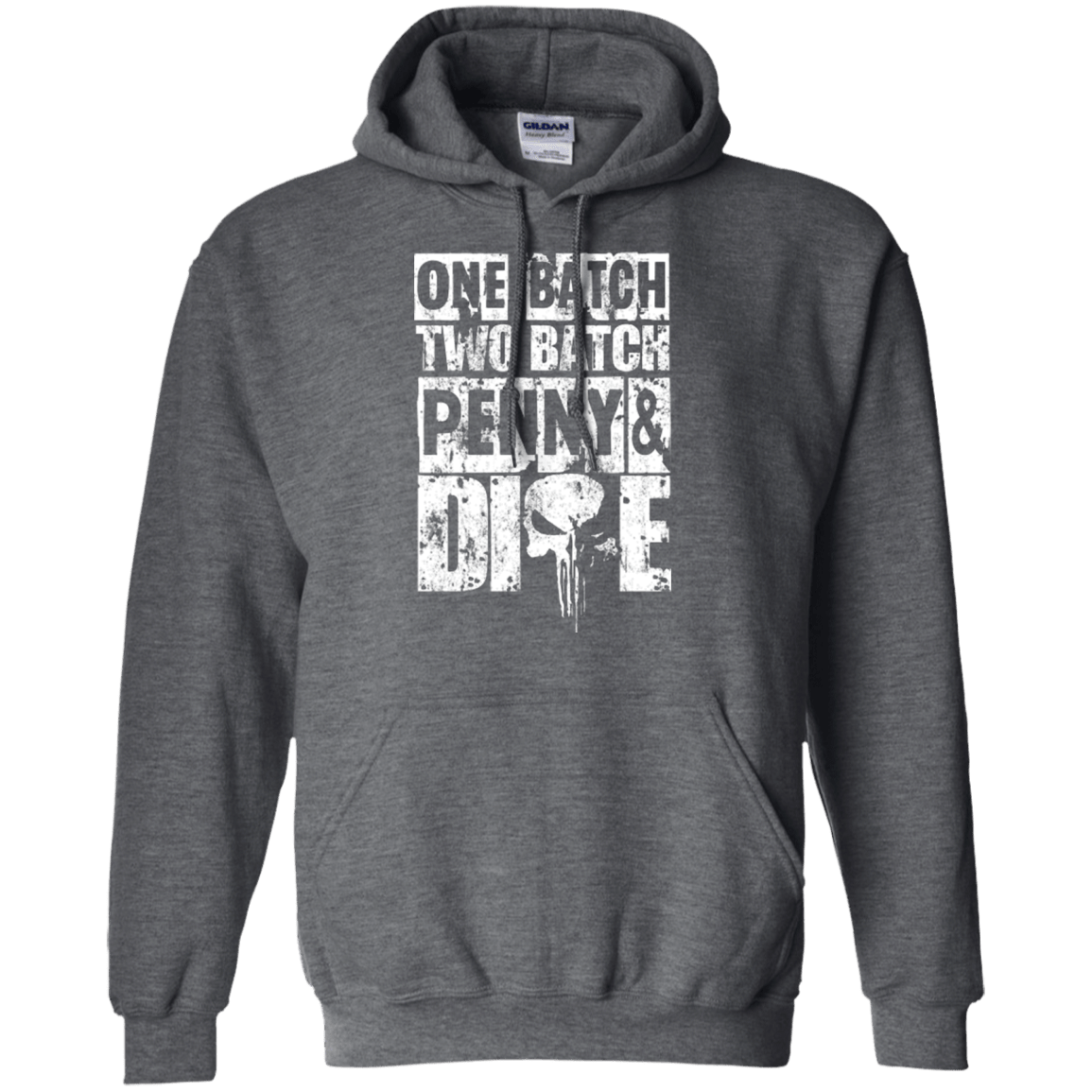 Sweatshirts Dark Heather / Small One Batch Two Batch Pullover Hoodie