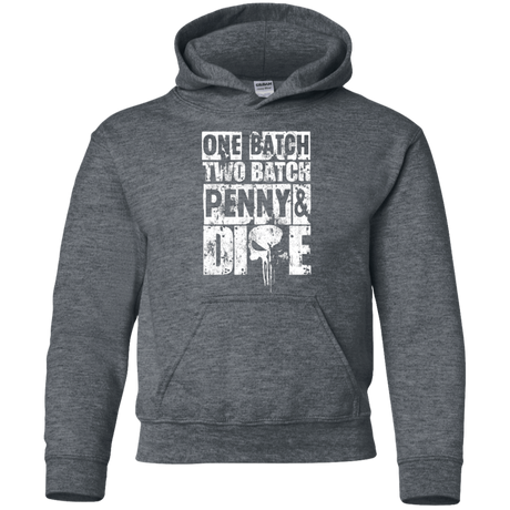 Sweatshirts Dark Heather / YS One Batch Two Batch Youth Hoodie