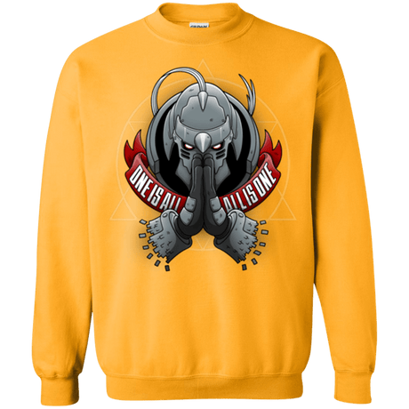 Sweatshirts Gold / Small ONE IS ALL ALL IS ONE Crewneck Sweatshirt