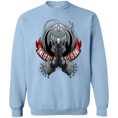Sweatshirts Light Blue / Small ONE IS ALL ALL IS ONE Crewneck Sweatshirt