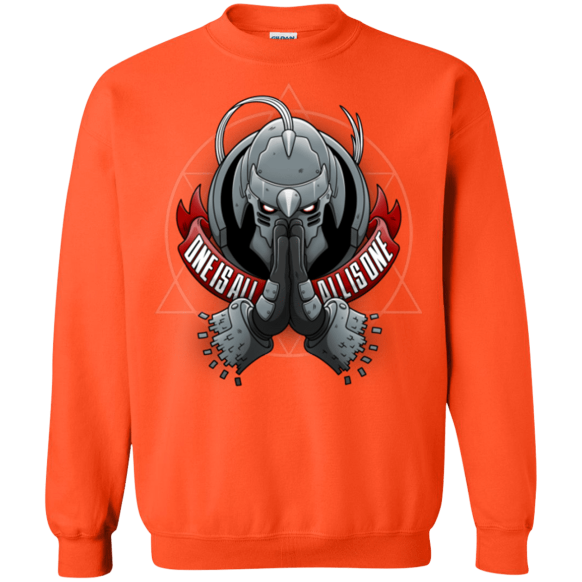 Sweatshirts Orange / Small ONE IS ALL ALL IS ONE Crewneck Sweatshirt