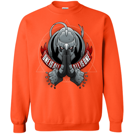Sweatshirts Orange / Small ONE IS ALL ALL IS ONE Crewneck Sweatshirt