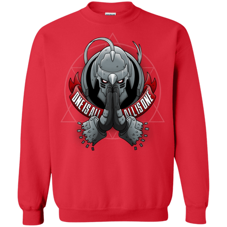 Sweatshirts Red / Small ONE IS ALL ALL IS ONE Crewneck Sweatshirt