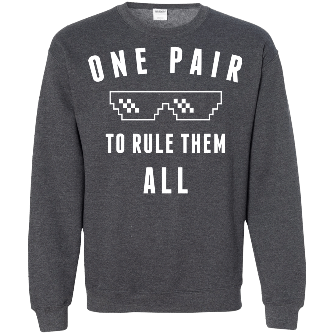 Sweatshirts Dark Heather / Small One pair Crewneck Sweatshirt